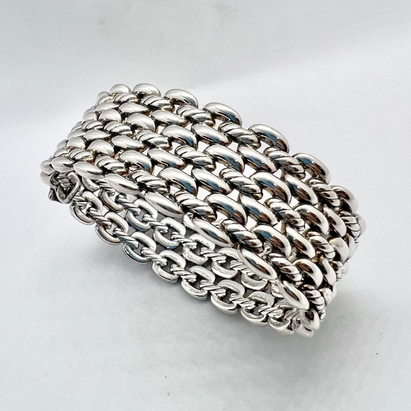 David Yurman Thoroughbred 3-Row Cuff Bracelet - Picture 15 of 16